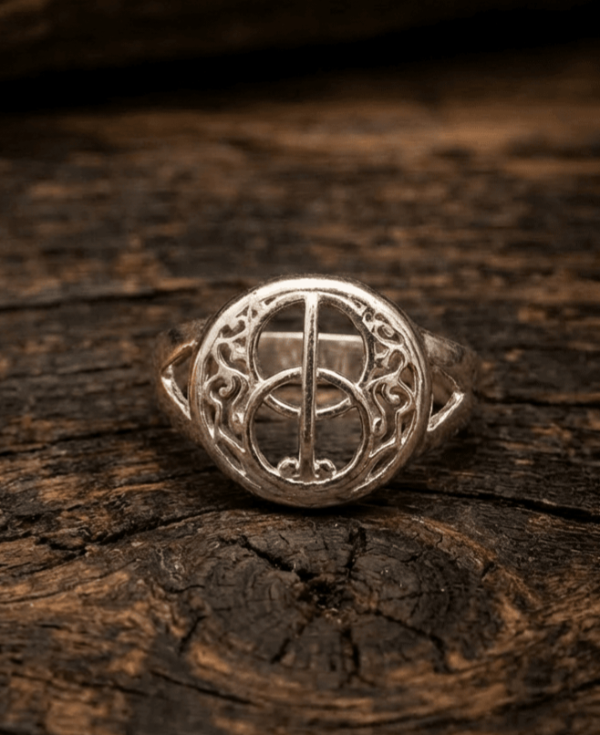 Handmade Sterling Silver Chalice Well Ring