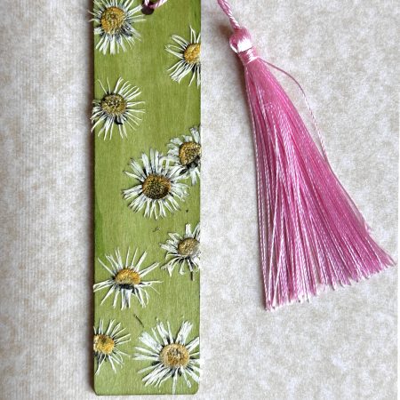 Bright Multi-coloured Spring Themed Rustic Cottage Core Style Pressed Flower Bookmark